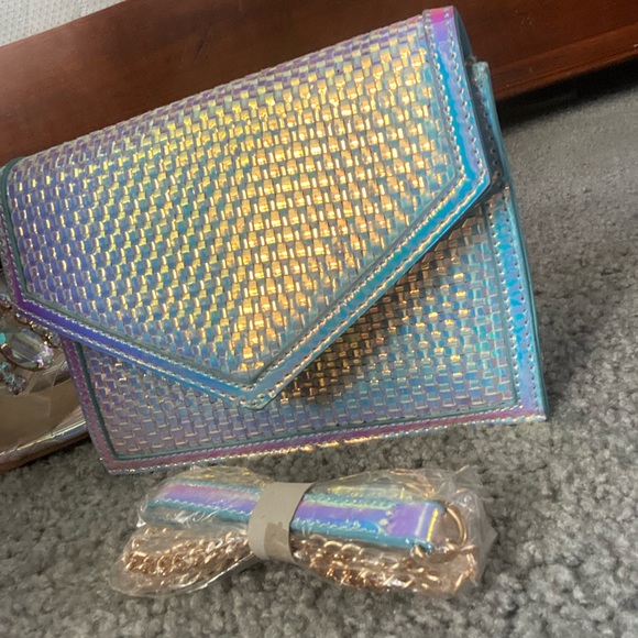 Matching chrome heels n purse - Picture 2 of 5
